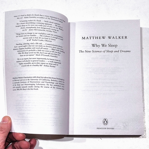 Why We Sleep: The New Science of Sleep and Dreams by Matthew Walker Penguin 2018 - Picture 5 of 12
